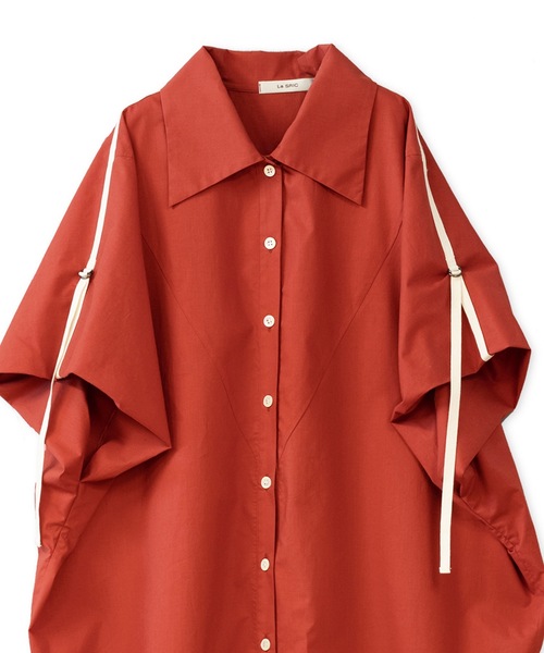 La SRIC（ラスリック）の「La SRIC / ラインテープドルマンシャツ（シャツ/ブラウス・レディース・レッド/グリーン/グレー系その他・38）」の16枚目の写真