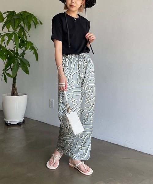 CAPRICIEUX LE'MAGE（カプリシューレマージュ）の「パット入りタックスリーブTシャツ（Tシャツ/カットソー・レディース・ブラック/イエロー/ホワイト・FREE）」の8枚目の写真