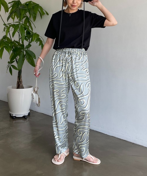 CAPRICIEUX LE'MAGE（カプリシューレマージュ）の「パット入りタックスリーブTシャツ（Tシャツ/カットソー・レディース・ブラック/イエロー/ホワイト・FREE）」の12枚目の写真