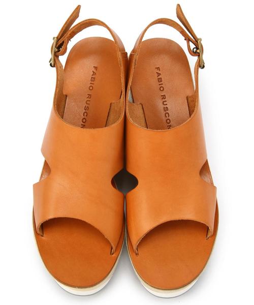 FABIO RUSCONI（ファビオルスコーニ）の「FABIO RUSCONI ウェッジサンダル/BCFABIO/R WEG SNDL（サンダル・レディース・ベージュ/ブラック・36/38/35/37）」の5枚目の写真