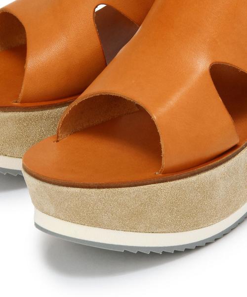 FABIO RUSCONI（ファビオルスコーニ）の「FABIO RUSCONI ウェッジサンダル/BCFABIO/R WEG SNDL（サンダル・レディース・ベージュ/ブラック・36/38/35/37）」の3枚目の写真