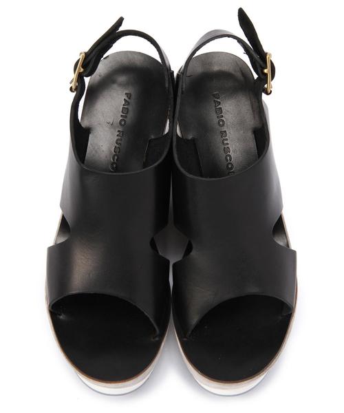 FABIO RUSCONI（ファビオルスコーニ）の「FABIO RUSCONI ウェッジサンダル/BCFABIO/R WEG SNDL（サンダル・レディース・ベージュ/ブラック・36/38/35/37）」の12枚目の写真