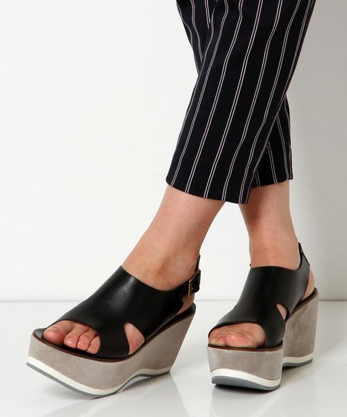 FABIO RUSCONI（ファビオルスコーニ）の「FABIO RUSCONI ウェッジサンダル/BCFABIO/R WEG SNDL（サンダル・レディース・ベージュ/ブラック・36/38/35/37）」の16枚目の写真