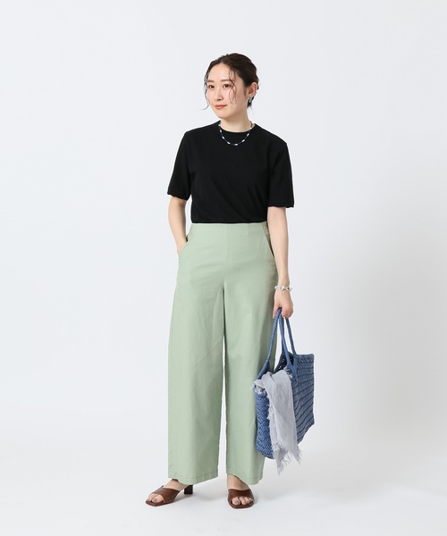 IENA（イエナ）の「【ATON/エイトン】FRESCA STANDARD TEE（Tシャツ/カットソー・レディース・ホワイト/ライトグレー/ブラック・FREE）」の21枚目の写真