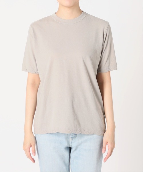 IENA（イエナ）の「【ATON/エイトン】FRESCA STANDARD TEE（Tシャツ/カットソー・レディース・ホワイト/ライトグレー/ブラック・FREE）」の7枚目の写真