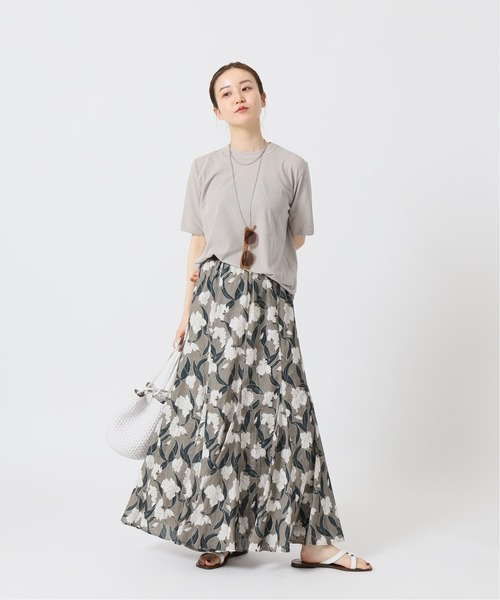 IENA（イエナ）の「【ATON/エイトン】FRESCA STANDARD TEE（Tシャツ/カットソー・レディース・ホワイト/ライトグレー/ブラック・FREE）」の14枚目の写真