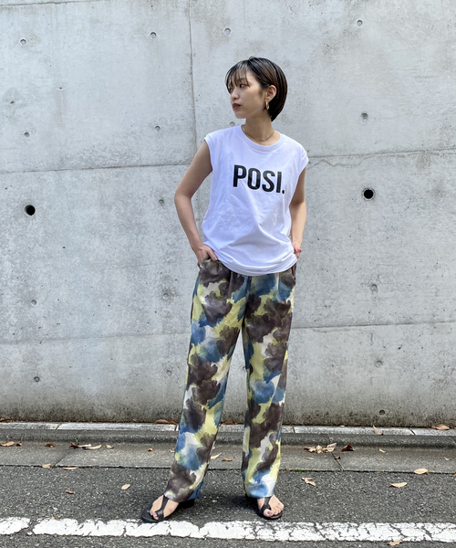 NOMINE（ノミネ）の「POSI.ロゴタンクトップ（タンクトップ・レディース・ホワイト/ブラック・フリー）」の12枚目の写真