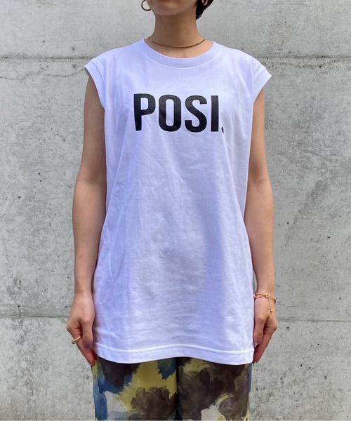 NOMINE（ノミネ）の「POSI.ロゴタンクトップ（タンクトップ・レディース・ホワイト/ブラック・フリー）」の13枚目の写真