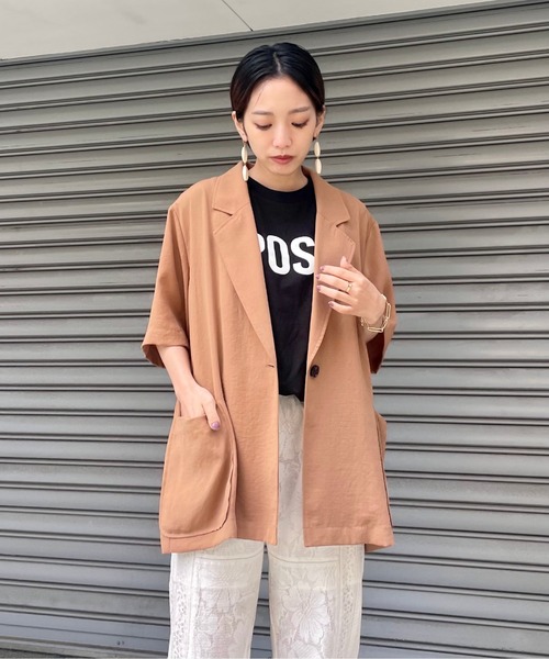 NOMINE（ノミネ）の「POSI.ロゴタンクトップ（タンクトップ・レディース・ホワイト/ブラック・フリー）」の8枚目の写真