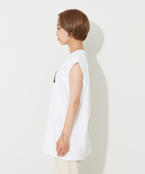 NOMINE（ノミネ）の「POSI.ロゴタンクトップ（タンクトップ・レディース・ホワイト/ブラック・フリー）」の21枚目の写真