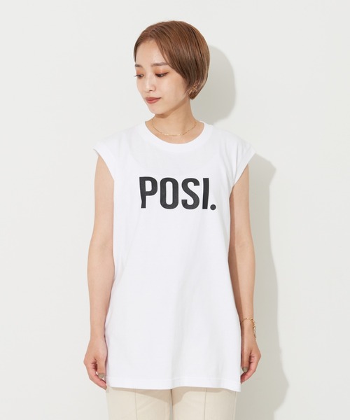 NOMINE（ノミネ）の「POSI.ロゴタンクトップ（タンクトップ・レディース・ホワイト/ブラック・フリー）」の20枚目の写真