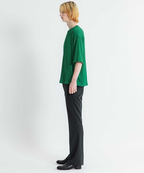 LiNoH（リノー）の「DROPNEEDLE STRETCH S/S TEE（Tシャツ/カットソー・メンズ・グリーン/ブラック/ライトグレー/ブルー・1/2）」の7枚目の写真