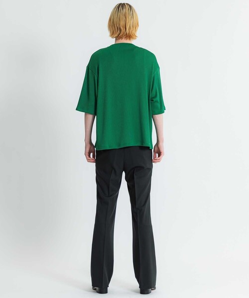 LiNoH（リノー）の「DROPNEEDLE STRETCH S/S TEE（Tシャツ/カットソー・メンズ・グリーン/ブラック/ライトグレー/ブルー・1/2）」の8枚目の写真