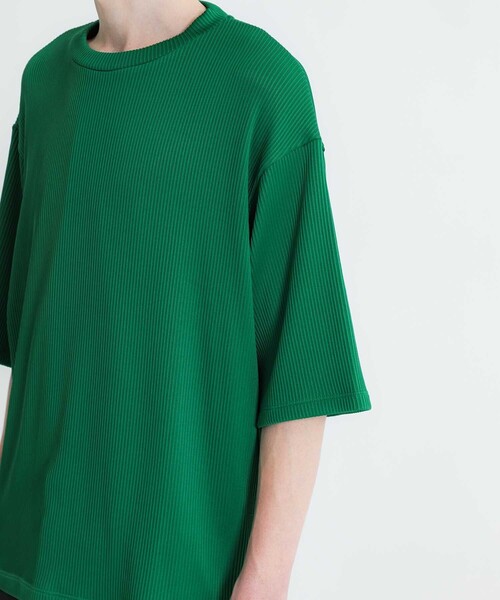 LiNoH（リノー）の「DROPNEEDLE STRETCH S/S TEE（Tシャツ/カットソー・メンズ・グリーン/ブラック/ライトグレー/ブルー・1/2）」の10枚目の写真