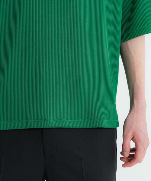 LiNoH（リノー）の「DROPNEEDLE STRETCH S/S TEE（Tシャツ/カットソー・メンズ・グリーン/ブラック/ライトグレー/ブルー・1/2）」の12枚目の写真