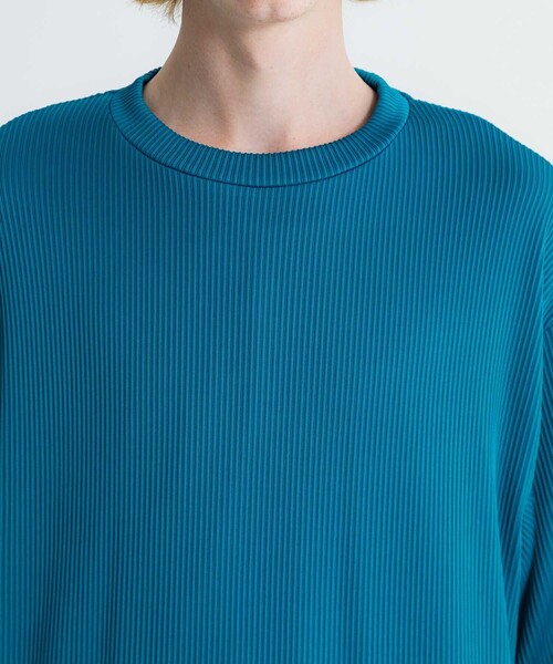 LiNoH（リノー）の「DROPNEEDLE STRETCH S/S TEE（Tシャツ/カットソー・メンズ・グリーン/ブラック/ライトグレー/ブルー・1/2）」の17枚目の写真