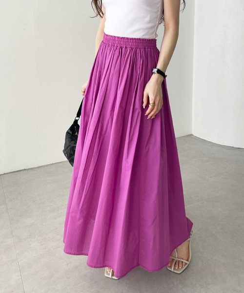 GeeRA（ジーラ）の「フレアーマキシスカート（スカート・レディース・ブラック/イエロー/ブルー/ピンク・SMALL/MEDIUM/LARGE/X-LARGE/XX-LARGE）」の4枚目の写真