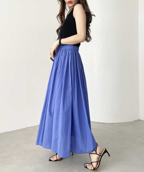 GeeRA（ジーラ）の「フレアーマキシスカート（スカート・レディース・ブラック/イエロー/ブルー/ピンク・SMALL/MEDIUM/LARGE/X-LARGE/XX-LARGE）」の19枚目の写真