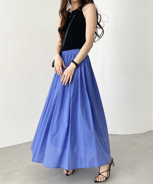 GeeRA（ジーラ）の「フレアーマキシスカート（スカート・レディース・ブラック/イエロー/ブルー/ピンク・SMALL/MEDIUM/LARGE/X-LARGE/XX-LARGE）」の18枚目の写真