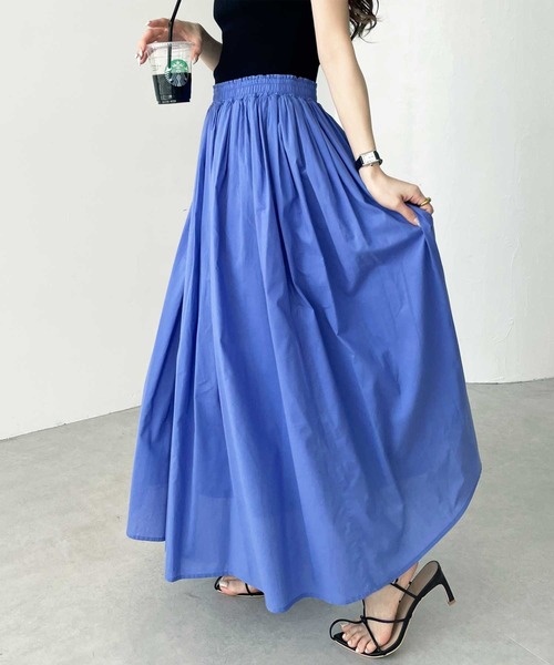 GeeRA（ジーラ）の「フレアーマキシスカート（スカート・レディース・ブラック/イエロー/ブルー/ピンク・SMALL/MEDIUM/LARGE/X-LARGE/XX-LARGE）」の17枚目の写真