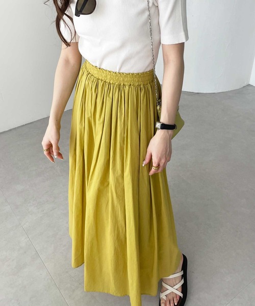 GeeRA（ジーラ）の「フレアーマキシスカート（スカート・レディース・ブラック/イエロー/ブルー/ピンク・SMALL/MEDIUM/LARGE/X-LARGE/XX-LARGE）」の22枚目の写真