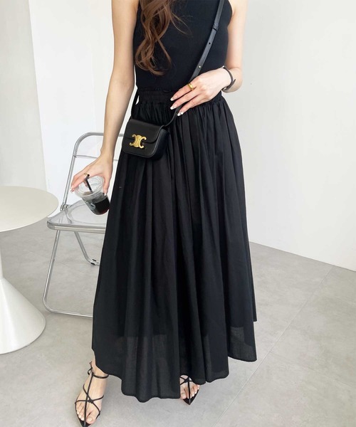 GeeRA（ジーラ）の「フレアーマキシスカート（スカート・レディース・ブラック/イエロー/ブルー/ピンク・SMALL/MEDIUM/LARGE/X-LARGE/XX-LARGE）」の11枚目の写真