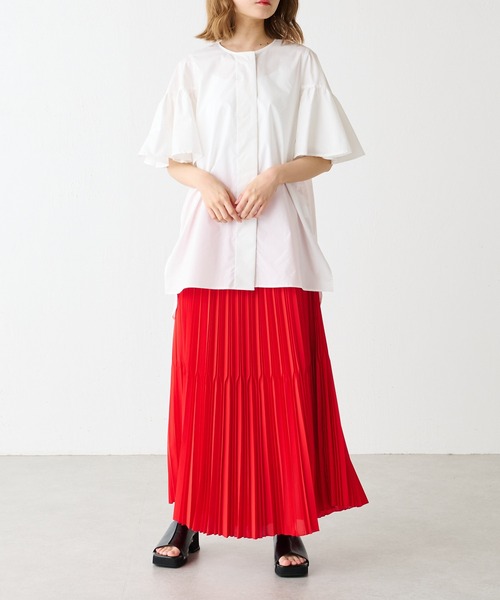 Lui's（ルイス）の「ラッフルスリーブブラウス（シャツ/ブラウス・レディース・ホワイト/ブラック/ラベンダー・FREE）」の16枚目の写真