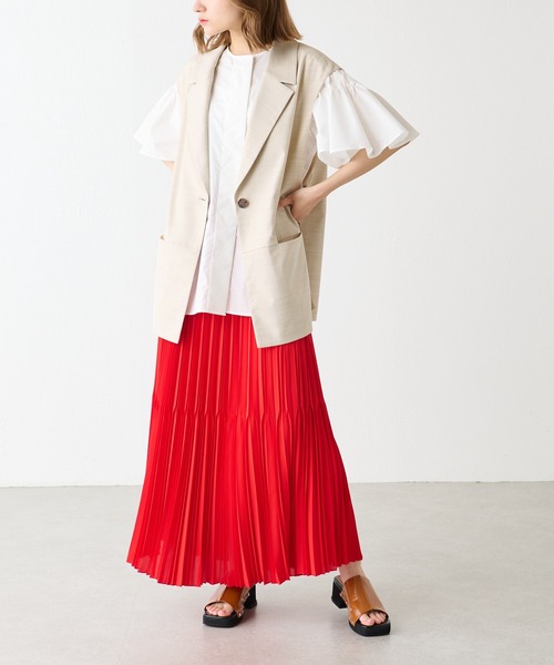 Lui's（ルイス）の「ラッフルスリーブブラウス（シャツ/ブラウス・レディース・ホワイト/ブラック/ラベンダー・FREE）」の12枚目の写真