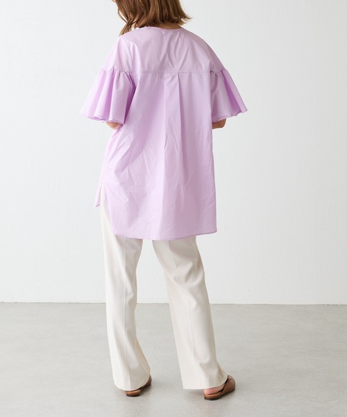 Lui's（ルイス）の「ラッフルスリーブブラウス（シャツ/ブラウス・レディース・ホワイト/ブラック/ラベンダー・FREE）」の13枚目の写真