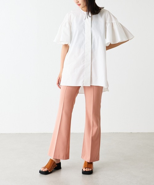 Lui's（ルイス）の「ラッフルスリーブブラウス（シャツ/ブラウス・レディース・ホワイト/ブラック/ラベンダー・FREE）」の8枚目の写真