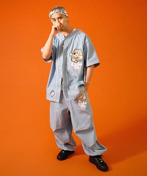 GALFY（ガルフィー）の「【GALFY/ガルフィー】デニム犬パンツ（デニムパンツ・メンズ・サックスブルー/インディゴブルー・L/XL）」の8枚目の写真