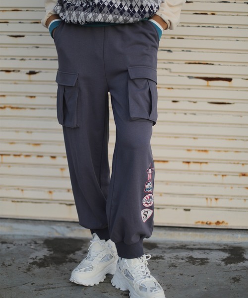 HOOK(フック)の「HOOK -original- アメカジワッペンプリントビッグポケットカーゴパンツ(カーゴパンツ・メンズ・ブラック/ベージュ/ダークグレー・M/L/XL)」の22枚目の写真