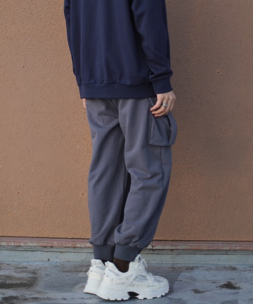 HOOK(フック)の「HOOK -original- アメカジワッペンプリントビッグポケットカーゴパンツ(カーゴパンツ・メンズ・ブラック/ベージュ/ダークグレー・M/L/XL)」の14枚目の写真