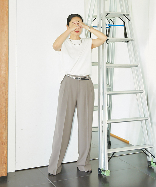 KURO（クロ）の「【KURO for CITYSHOP】POWER SHOULDER N/S T