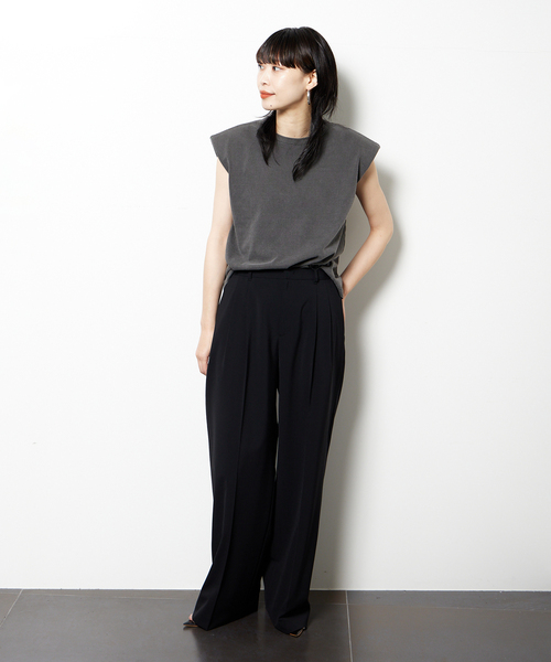 KURO（クロ）の「【KURO for CITYSHOP】POWER SHOULDER N/S T