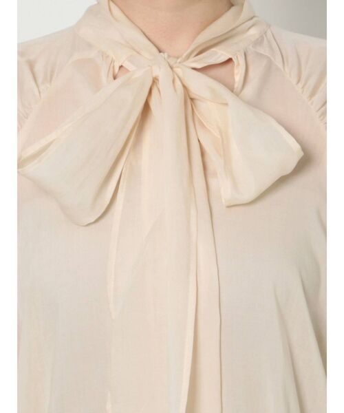 LAGUNAMOON（ラグナムーン）の「2WAYボウタイブラウス（シャツ/ブラウス・レディース・ブラック/グリーン/アイボリー・FREE）」の6枚目の写真