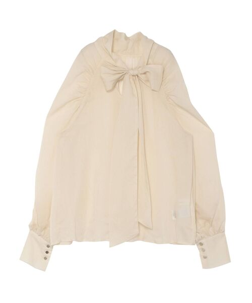 LAGUNAMOON（ラグナムーン）の「2WAYボウタイブラウス（シャツ/ブラウス・レディース・ブラック/グリーン/アイボリー・FREE）」の11枚目の写真