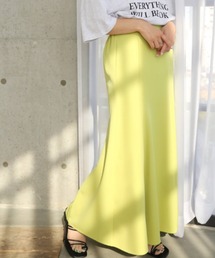 moment+ | カラージョーゼットマーメイドフレアスカート(スカート)