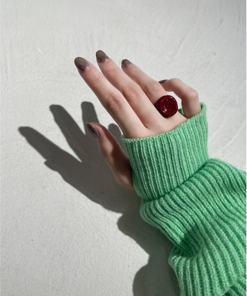 Solace（ソレイス）の「カラーリング（リング・レディース・ホワイト/ブラック/レッド/グリーン・FREE）」の4枚目の写真