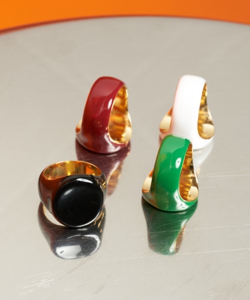 Solace（ソレイス）の「カラーリング（リング・レディース・ホワイト/ブラック/レッド/グリーン・FREE）」の5枚目の写真