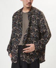 EDIFICE LA BOUCLE | 【LA BOUCLE / ラブークル】スタンドカラーシャツ パターンデシン(シャツ/ブラウス)