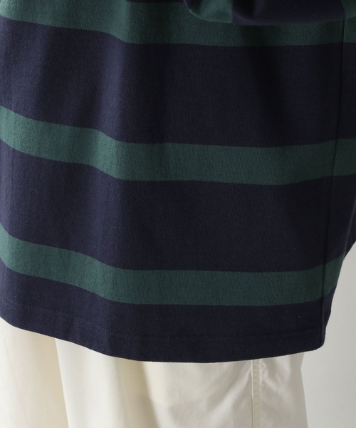 RAGEBLUE(レイジブルー)の「【SIGNAL SPORTS】ボーダービッグポロシャツ(ポロシャツ・メンズ・ネイビー/レッド系その他・MEDIUM/LARGE)」の16枚目の写真