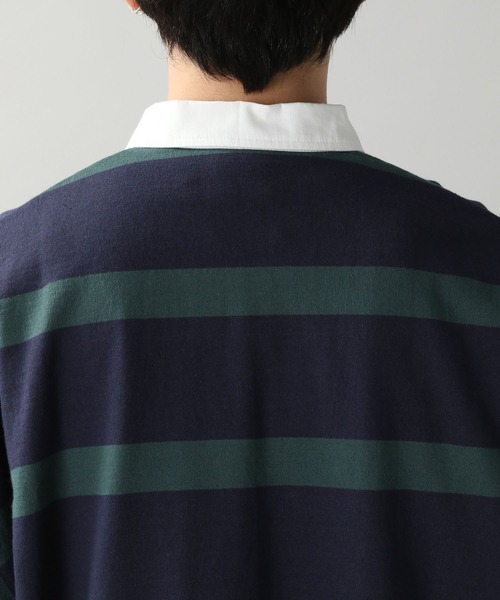 RAGEBLUE(レイジブルー)の「【SIGNAL SPORTS】ボーダービッグポロシャツ(ポロシャツ・メンズ・ネイビー/レッド系その他・MEDIUM/LARGE)」の17枚目の写真