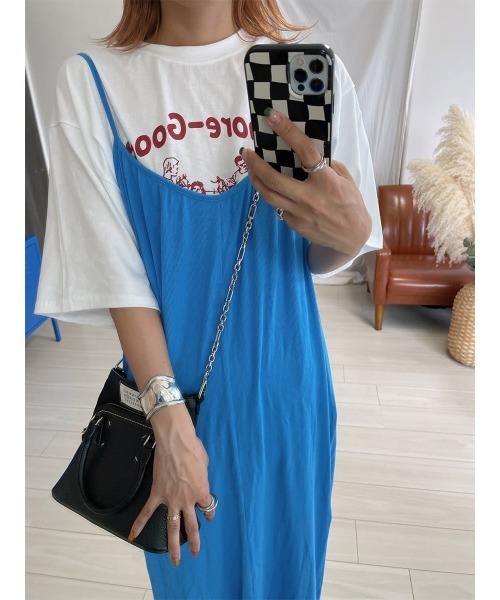HEILIS(ヘイリス)の「《kaoru select》Family ReunionTシャツ / プリントTシャツ カラーTシャツ オーバーサイズ 半袖(Tシャツ/カットソー・レディース・ホワイト/ピンク・FREE)」の4枚目の写真