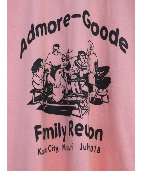 HEILIS(ヘイリス)の「《kaoru select》Family ReunionTシャツ / プリントTシャツ カラーTシャツ オーバーサイズ 半袖(Tシャツ/カットソー・レディース・ホワイト/ピンク・FREE)」の10枚目の写真