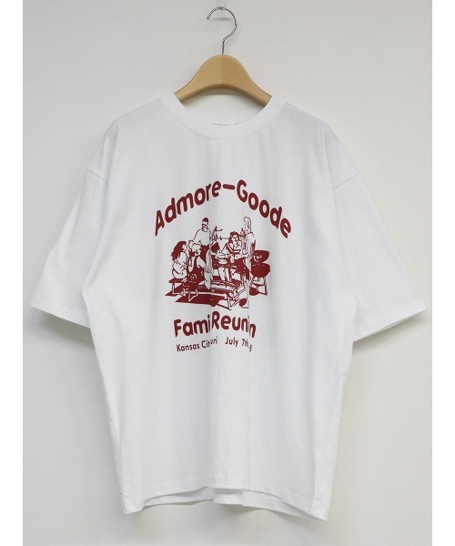 HEILIS(ヘイリス)の「《kaoru select》Family ReunionTシャツ / プリントTシャツ カラーTシャツ オーバーサイズ 半袖(Tシャツ/カットソー・レディース・ホワイト/ピンク・FREE)」の11枚目の写真