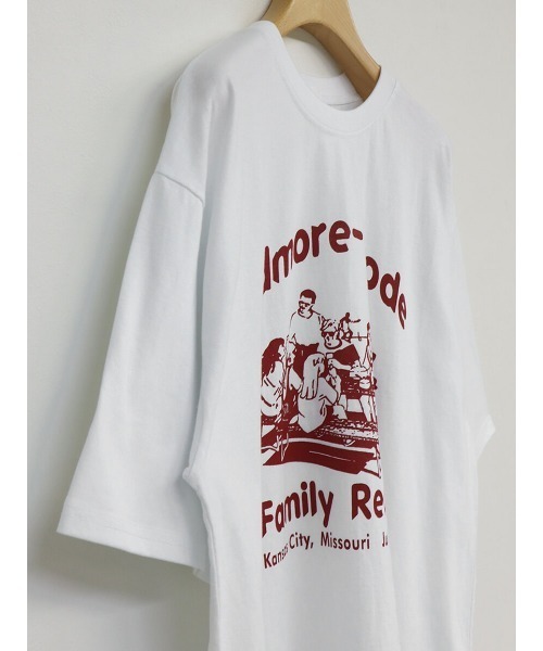 HEILIS(ヘイリス)の「《kaoru select》Family ReunionTシャツ / プリントTシャツ カラーTシャツ オーバーサイズ 半袖(Tシャツ/カットソー・レディース・ホワイト/ピンク・FREE)」の12枚目の写真