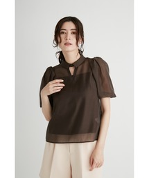 CELFORD（セルフォード）の「衿付きシアーブラウス（シャツ/ブラウス