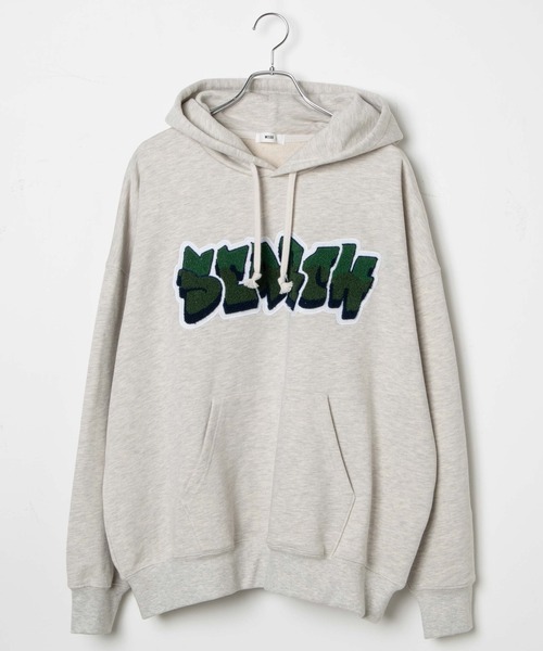 WEGO（ウィゴー）の「WEGO/ヘビーウエイト グラフィティプルパーカー（パーカー・メンズ・ホワイト/ブラック/ダークグリーン/杢グレー/ホワイト系その他/オートミール/その他1/その他3/その他2/その他4・MEDIUM/LARGE）」の19枚目の写真