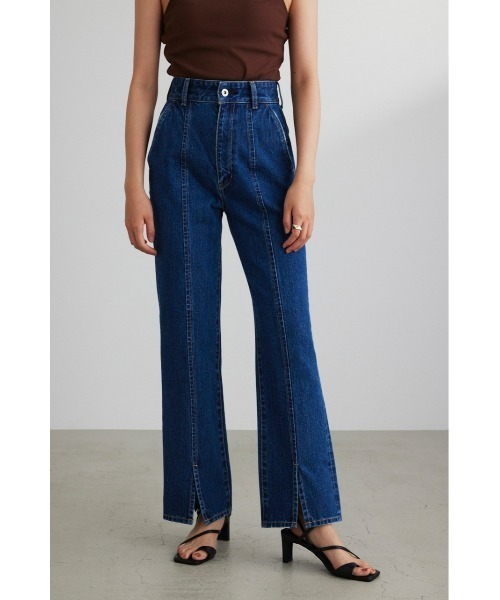 STYLEMIXER(スタイルミキサー)の「ステッチワークセンターシームデニム(デニムパンツ・レディース・ブルー・MEDIUM/X-SMALL/SMALL)」の1枚目の写真